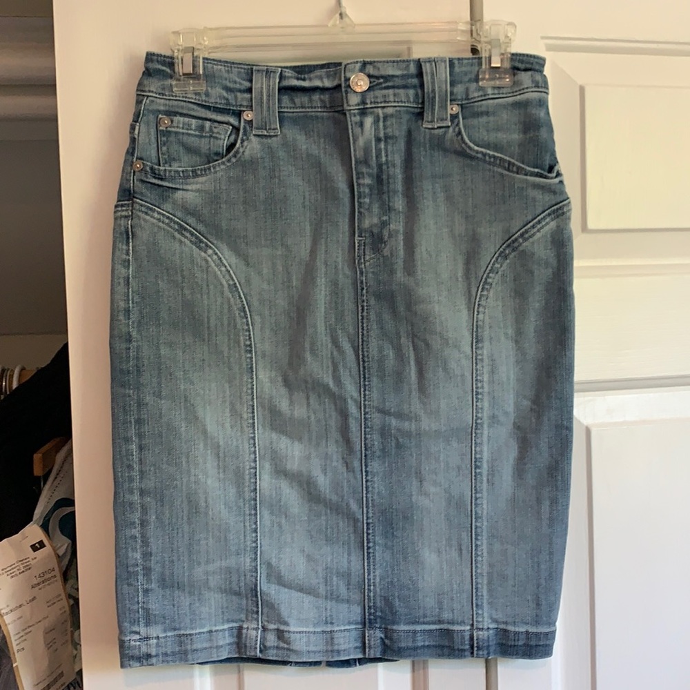 7 for all Mankind Denim Skirt